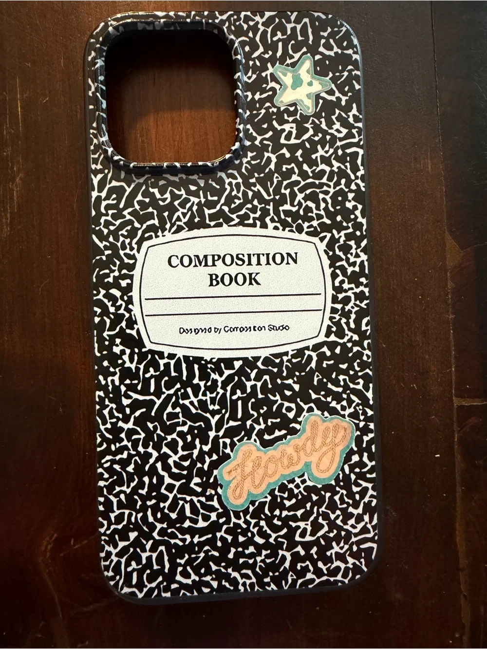Composition Book iPhone Case - Black & White